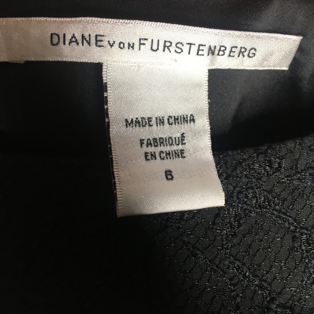 DVF Bridget Lace Sheath Dress Scoop Back Size 6 - Picture 5 of 7